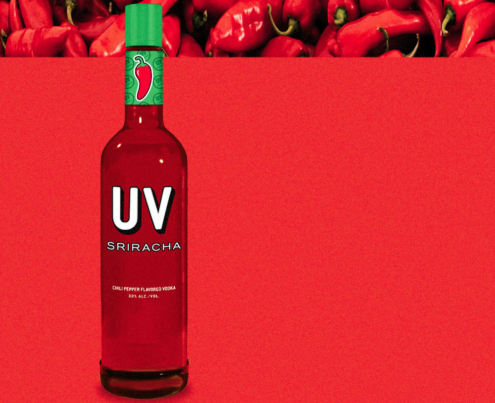 Uv Sriracha Chili Pepper Flavored Vodka