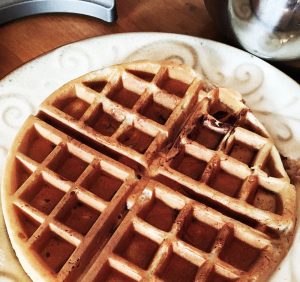 Waffle made in Vertical Waffle Maker
