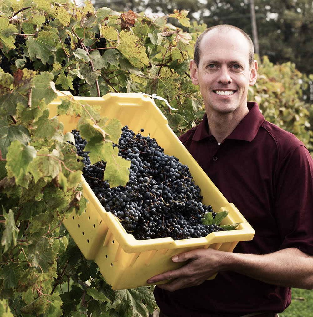 Hybrid wines University of Minnesota grape breeder Matt Clark