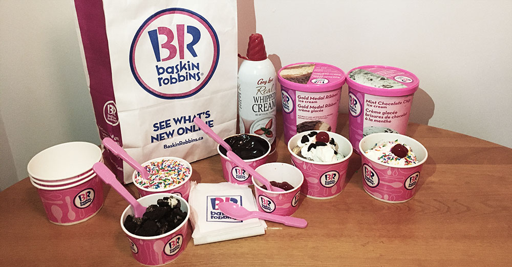 Baskin Robbins DIY Sundae Kits