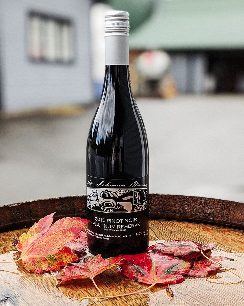 Pinot Noir from Mt Lehman Winery, British Columbia